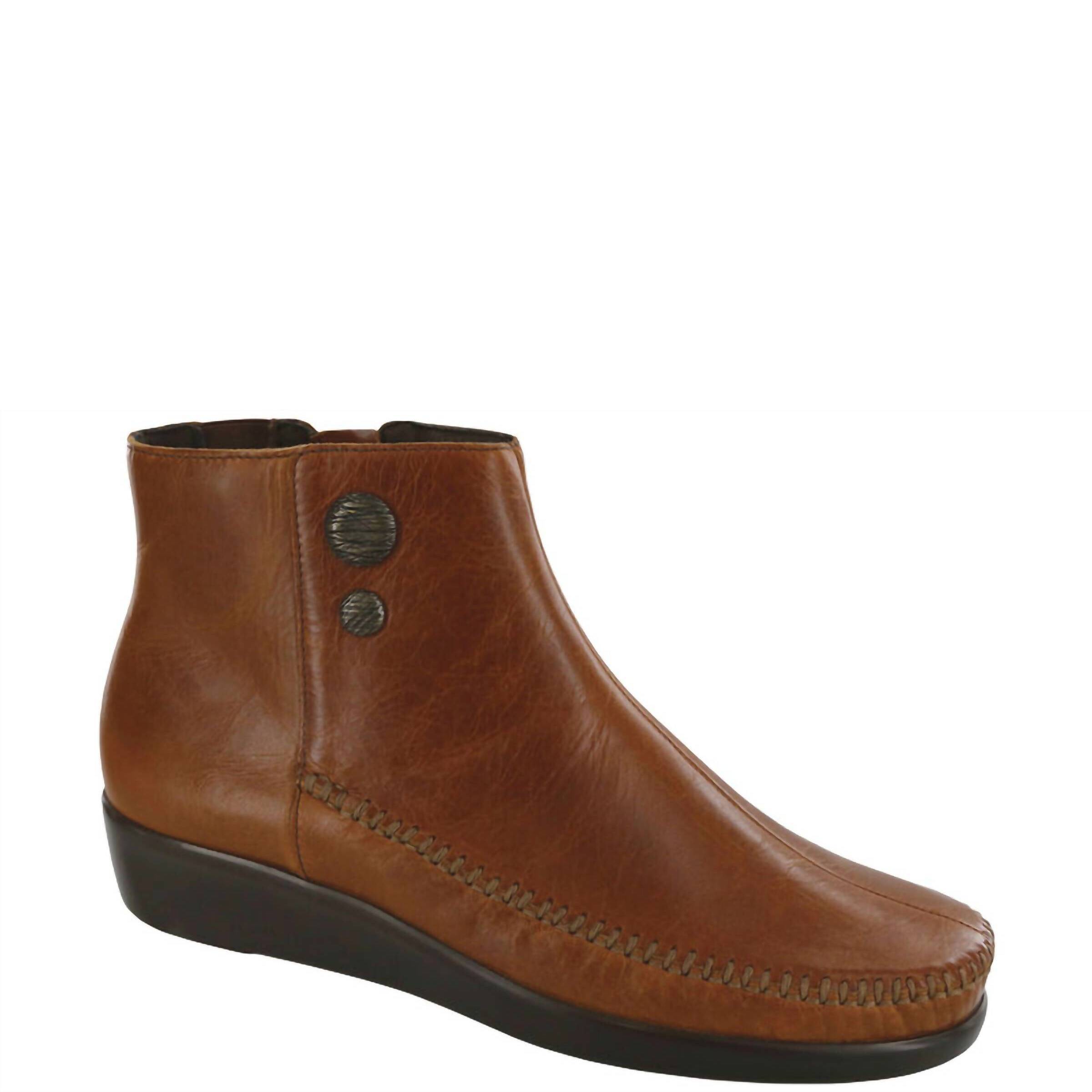New Sas Women's Jade Ankle Bootie In Chestnut